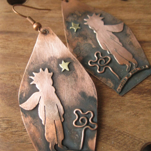 The Little Prince Earrings  Handmade Charm Earrings