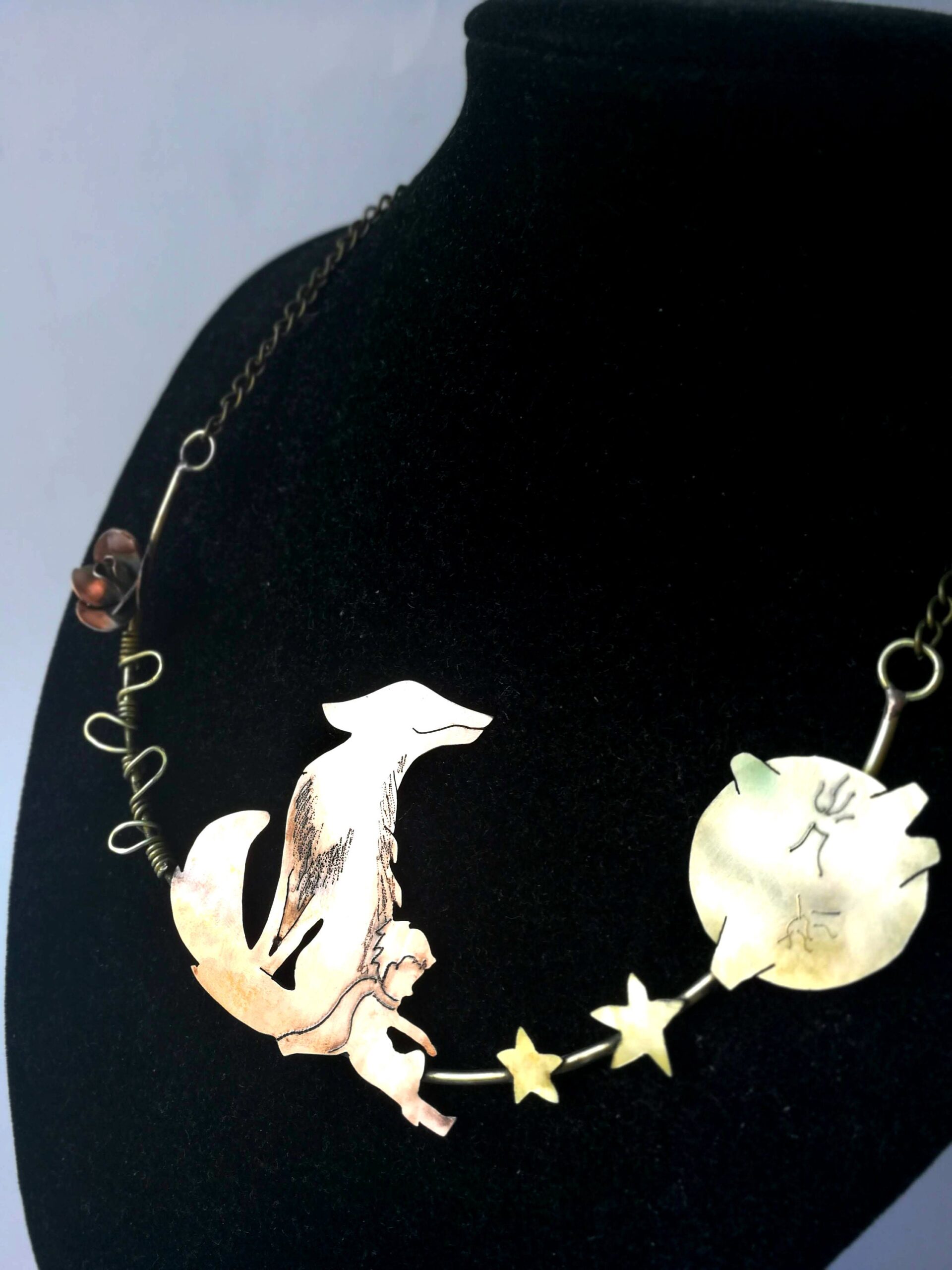 The Little Prince Necklace The Little Prince Jewelry – Unique Necklace Little Prince and Fox