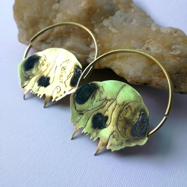Cat Skull Hoops Hoops for Plugs