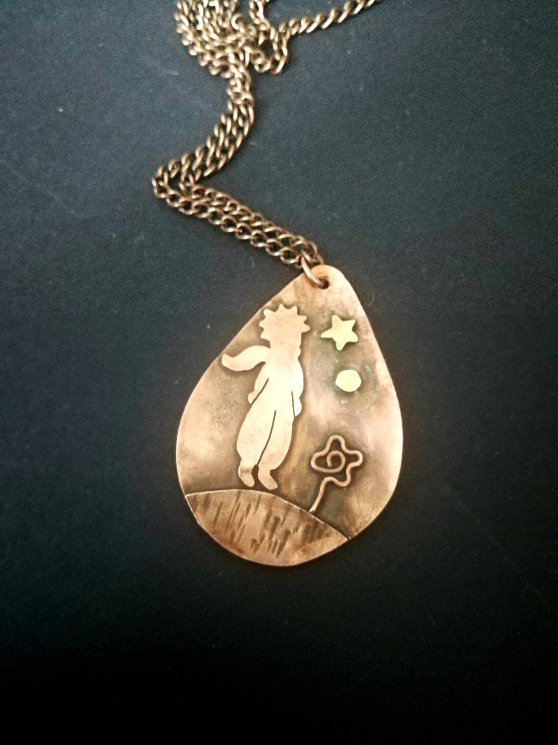 The Little Prince Copper Pendant Necklace