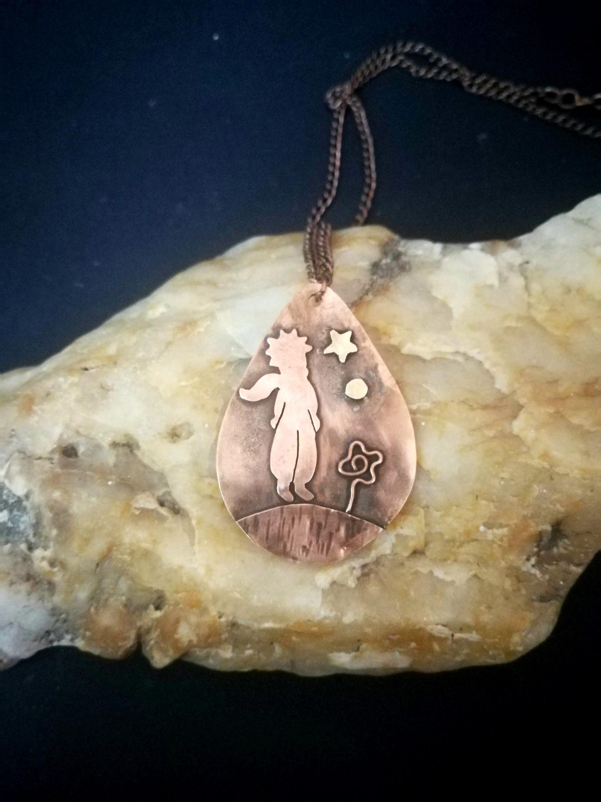 The Little Prince Copper Pendant Necklace