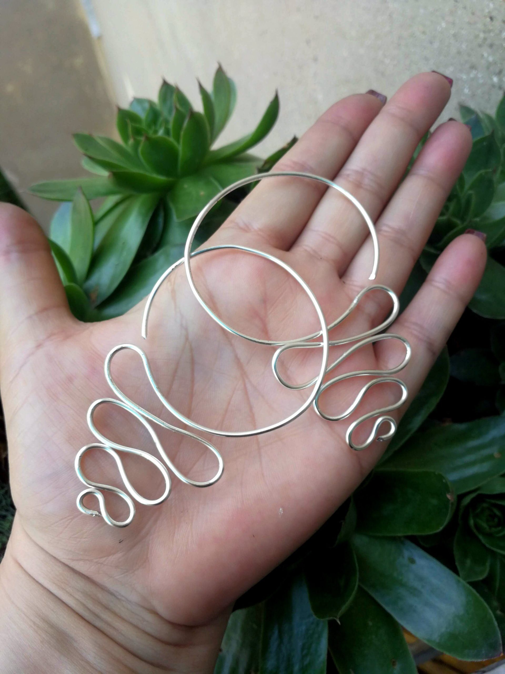 14 gauge Spiral Wire  Hoops   Stretched Ear