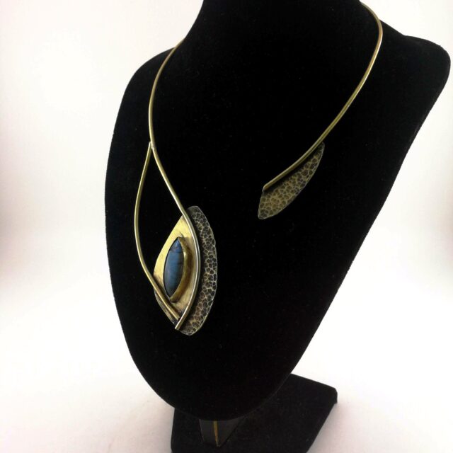 Collar Necklace Labradorite Open Necklace