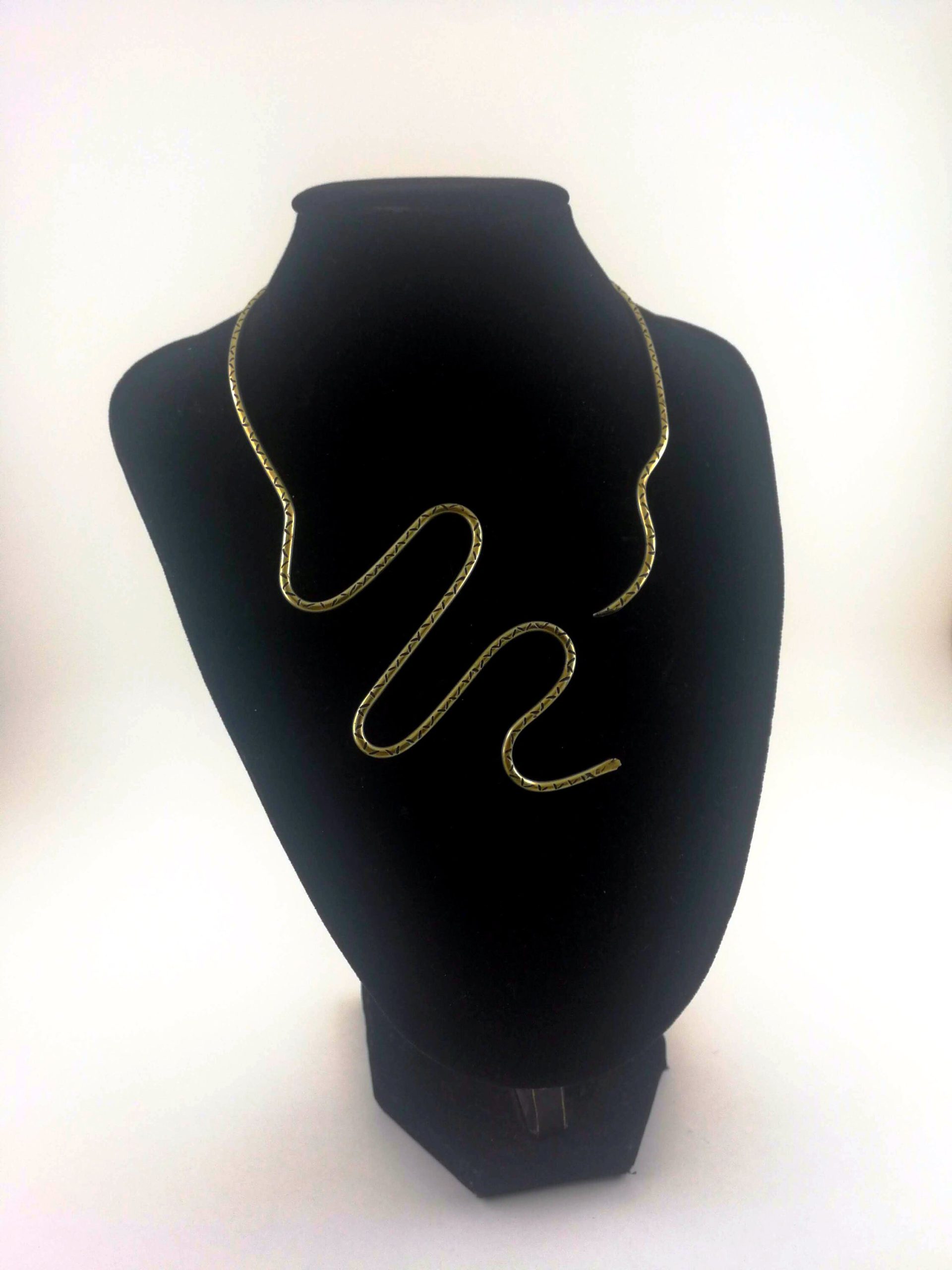 Snake Collar Necklace  Open Choker Necklace