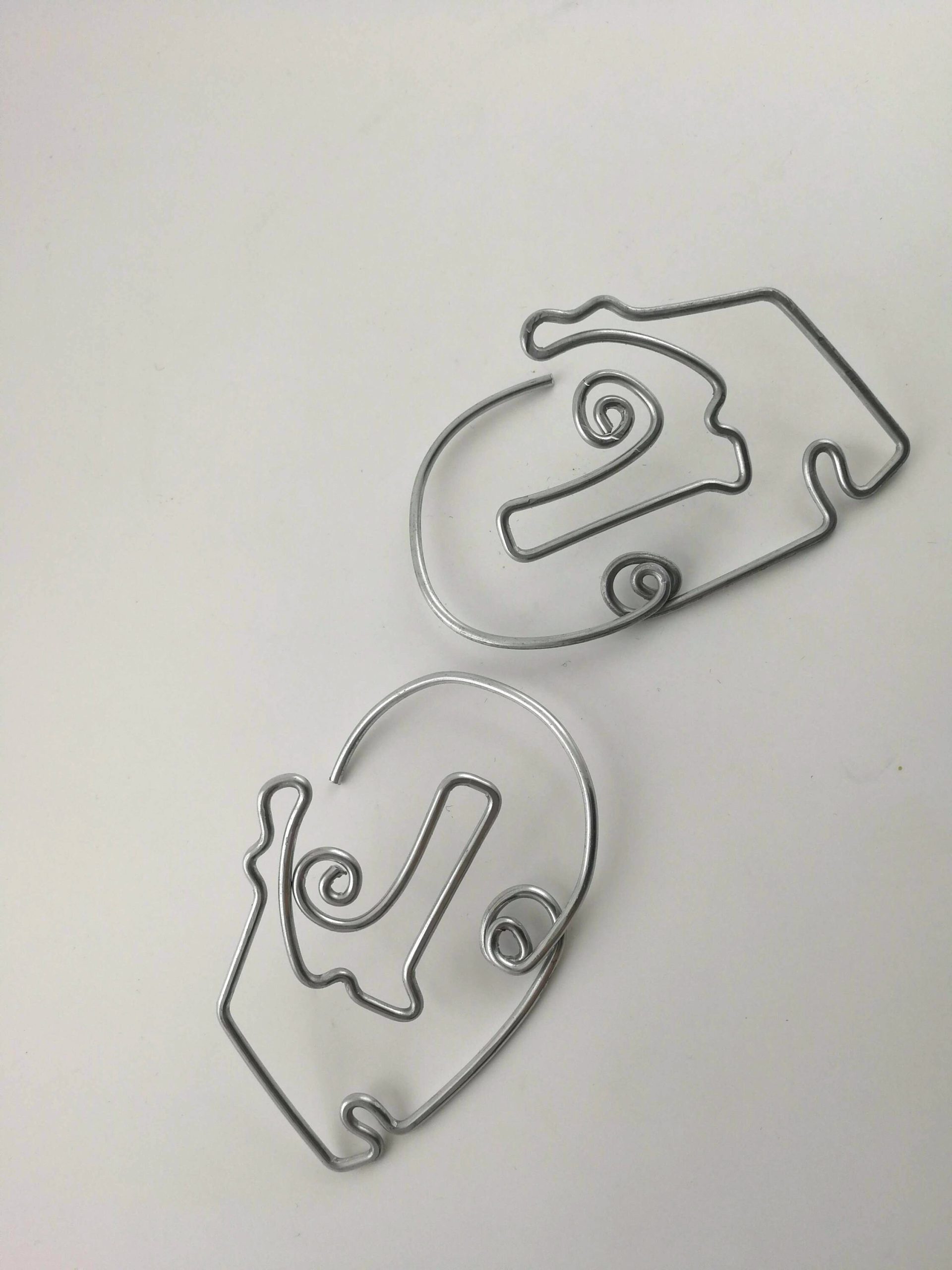 Face Ear Weights 12g Wire Face Earrings