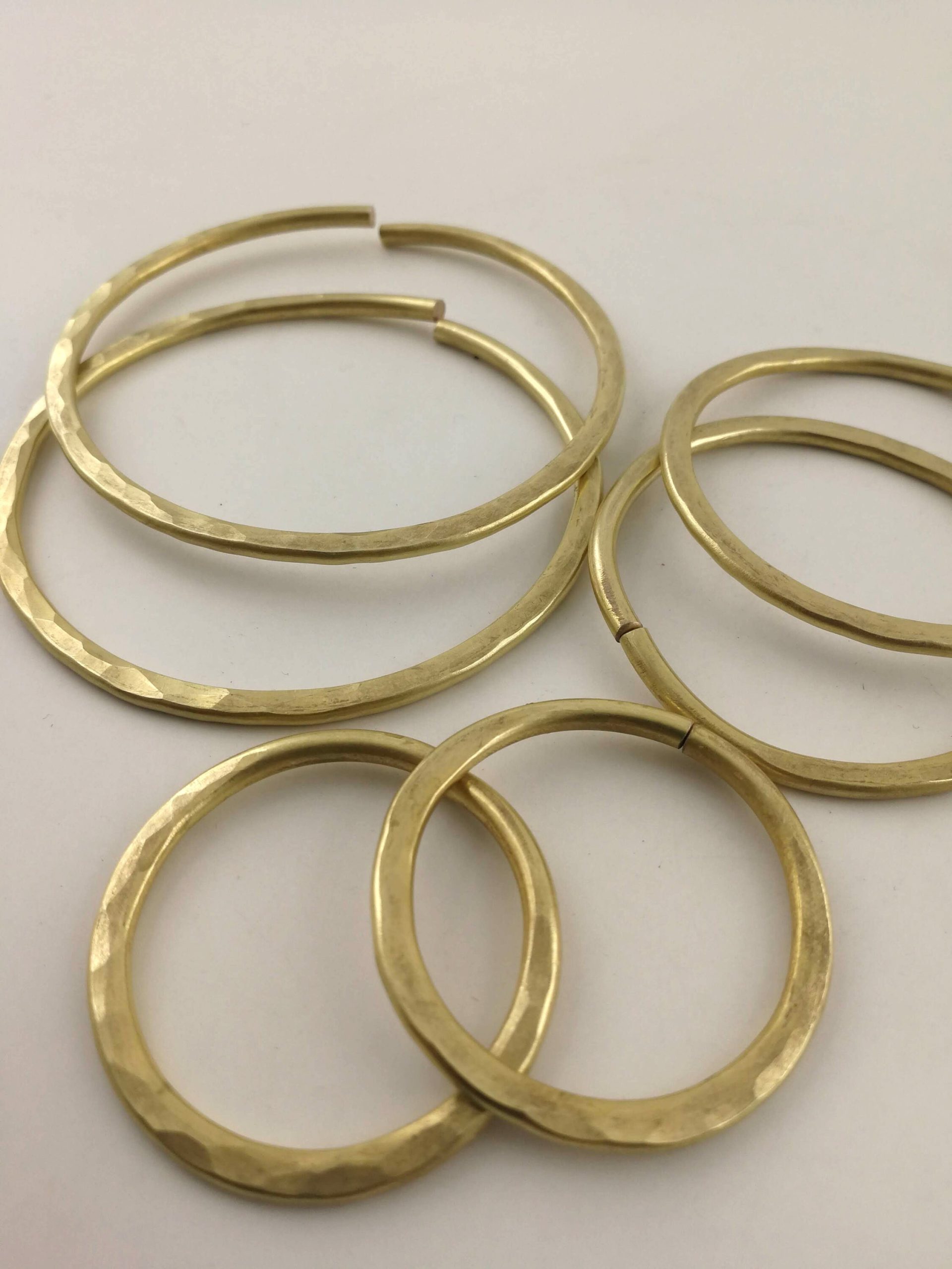 Set of Hoops 8 gauge Ear Weights 8gauge Earrings Set of Earrings