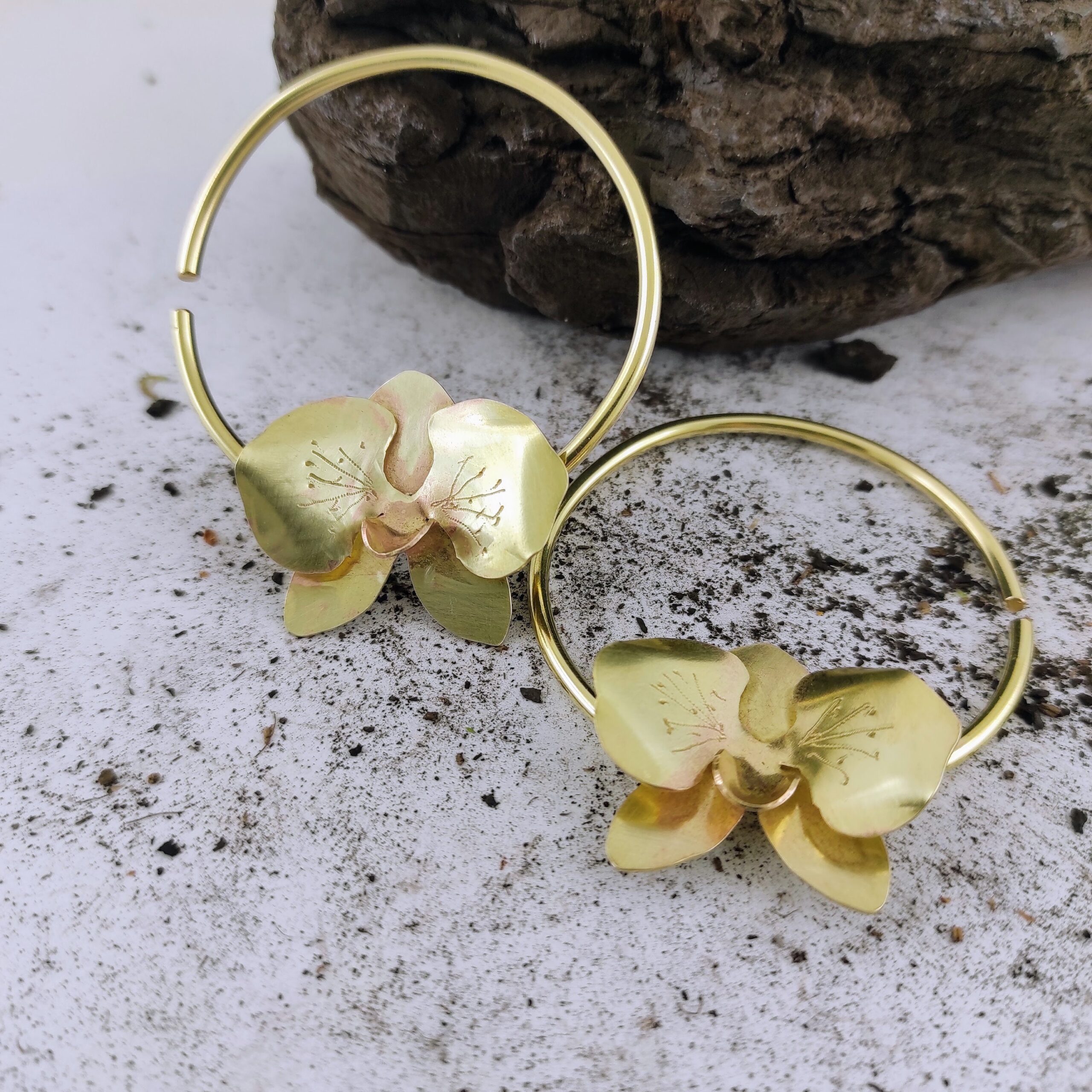 10 gauge Orchid Hoops  Hoops for Plugs