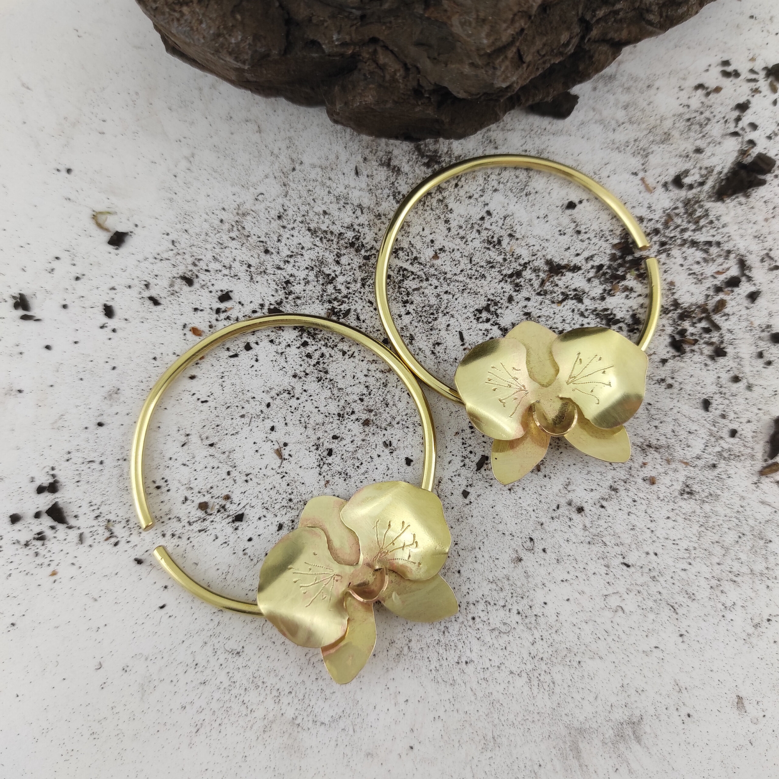 10 gauge Orchid Hoops  Hoops for Plugs