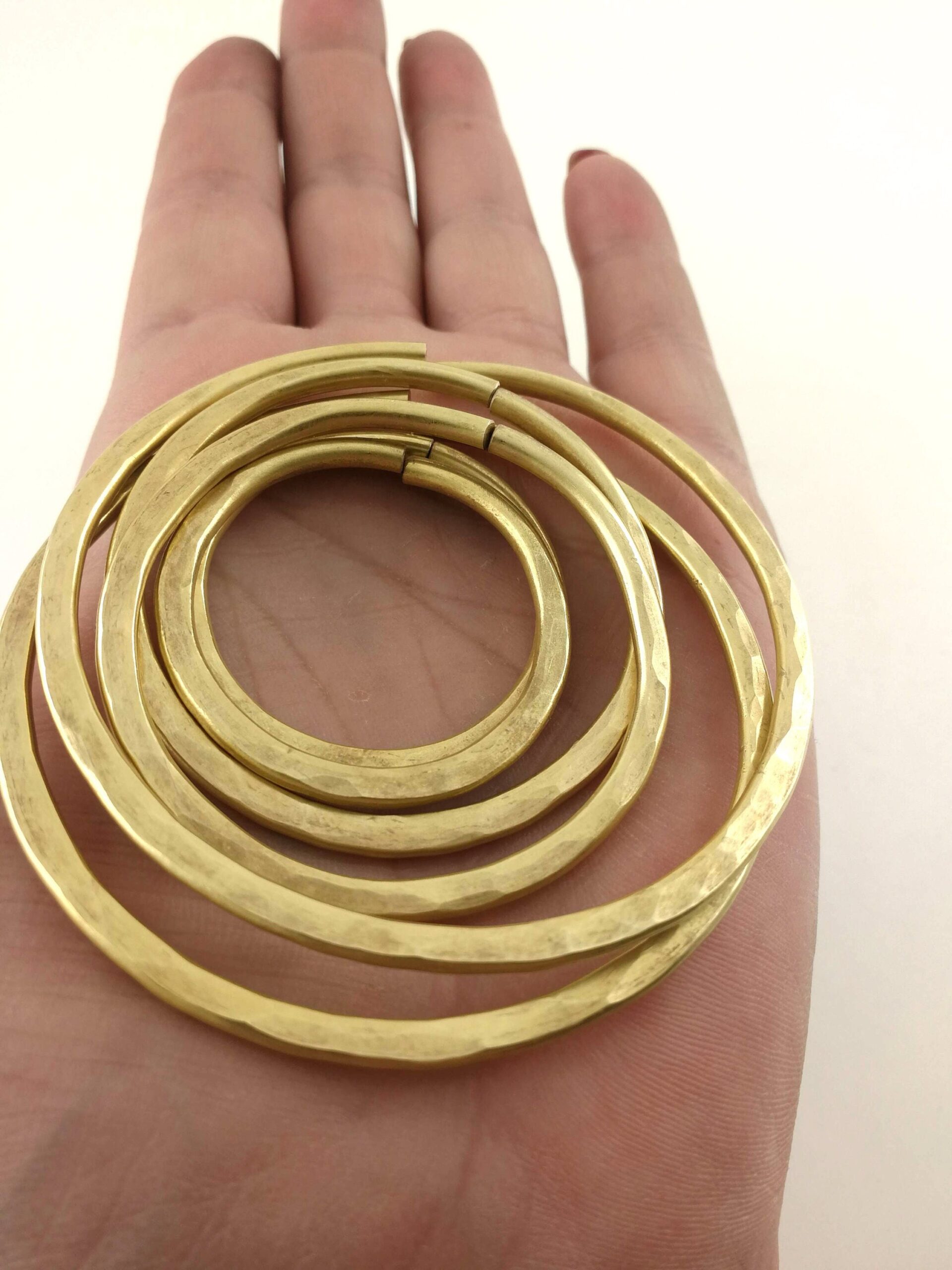 Set of Hoops 8 gauge Ear Weights 8gauge Earrings Set of Earrings
